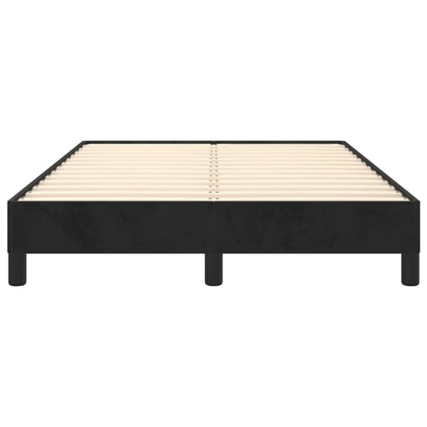 vidaXL sengeramme 120x190 cm fløjl sort