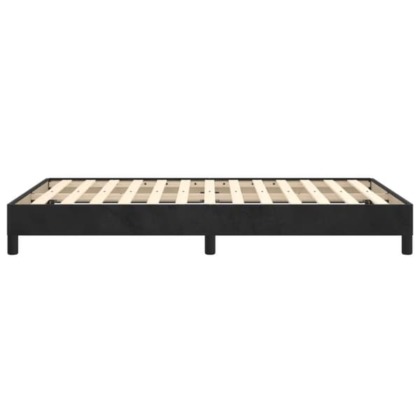 vidaXL sengeramme 120x190 cm fløjl sort