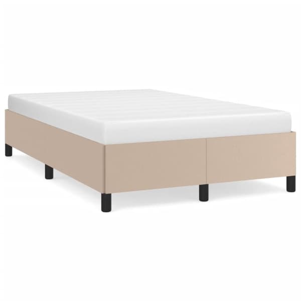 vidaXL sengeramme 120x190 cm kunstlæder cappuccinofarvet