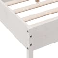 Miniatyrbilde 8 av 10: vidaXL Sengeramme uten madrass hvit 140x200 cm heltre furu