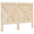 Miniatyrbilde 5 av 11: vidaXL Sengeramme med hodegavl 160x200 cm heltre furu