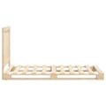 Miniatyrbilde 7 av 11: vidaXL Sengeramme med hodegavl 100x200 cm heltre furu