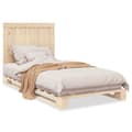 Miniatyrbilde 11 av 11: vidaXL Sengeramme med hodegavl 100x200 cm heltre furu