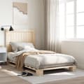 Miniatyrbilde 2 av 11: vidaXL Sengeramme med hodegavl 100x200 cm heltre furu