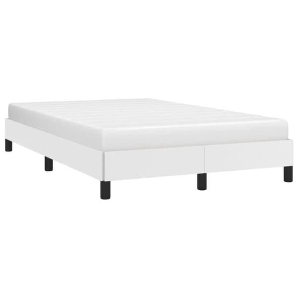 vidaXL sengeramme 120x190 cm kunstlæder hvid