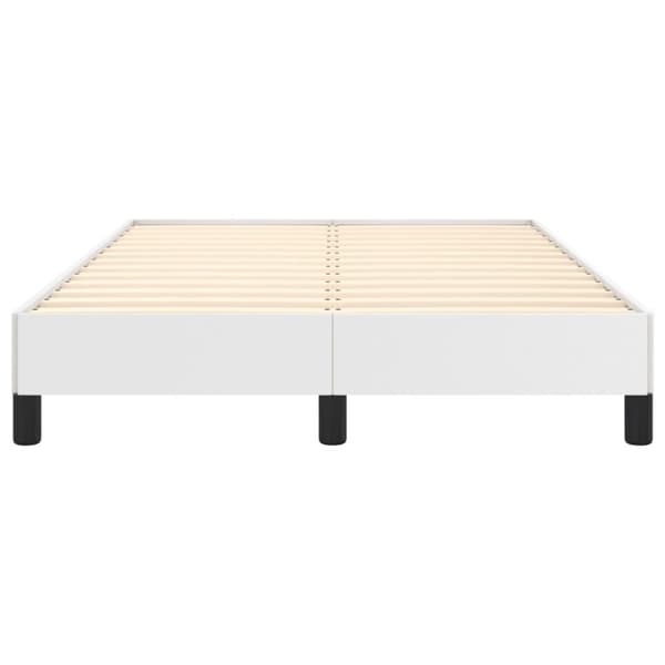 vidaXL sengeramme 120x190 cm kunstlæder hvid