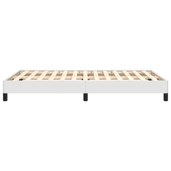 vidaXL sengeramme 120x190 cm kunstlæder hvid