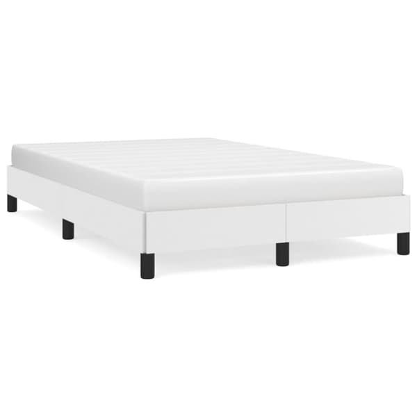 vidaXL sengeramme 120x190 cm kunstlæder hvid