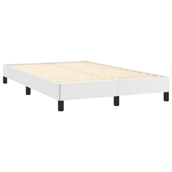 vidaXL sengeramme 120x190 cm kunstlæder hvid