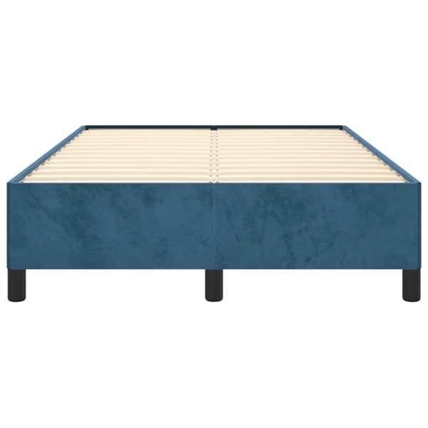 vidaXL sengeramme 120x190 cm velour mørkeblå