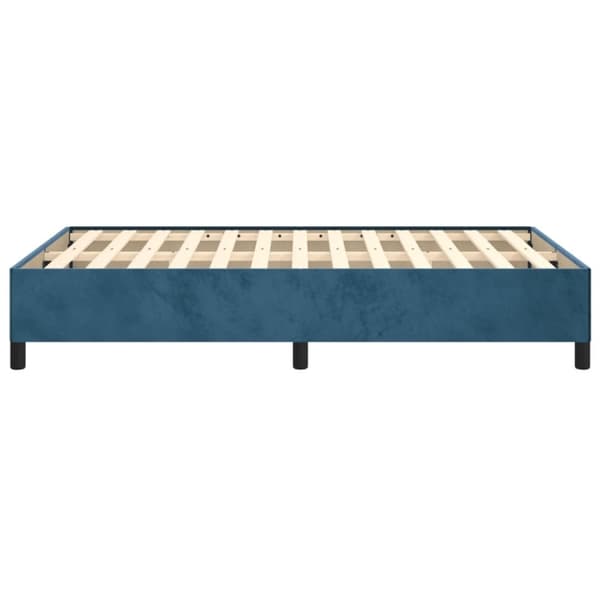vidaXL sengeramme 120x190 cm velour mørkeblå
