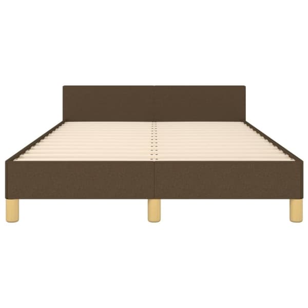 vidaXL sengeramme uden madras 120x190 cm stof mørkebrun