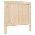 Miniatyrbilde 4 av 11: vidaXL Sengeramme med hodegavl grå 100x200 cm heltre furu
