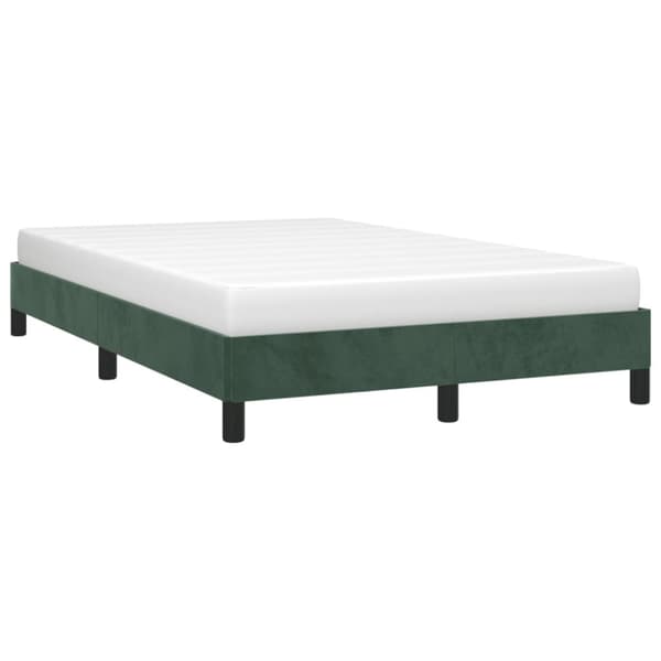 vidaXL Sengeramme mørkegrå 120x190 cm fløyel