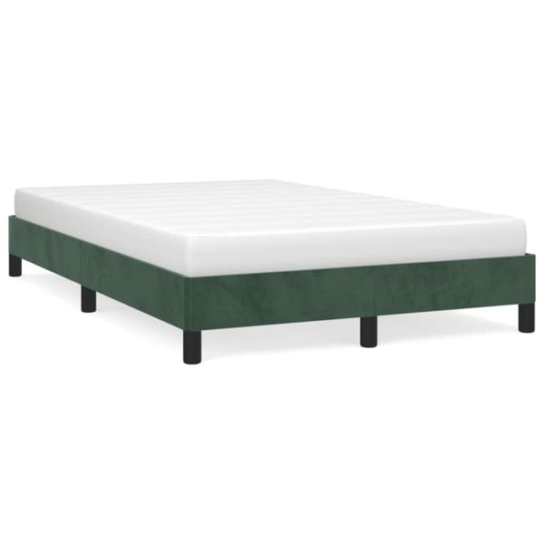 vidaXL Sengeramme mørkegrå 120x190 cm fløyel