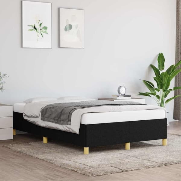 vidaXL sengeramme uden madras 120x190 cm stof sort