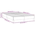 Miniatyrbillede 9 af 9: vidaXL sengeramme 120x190 cm stof sort