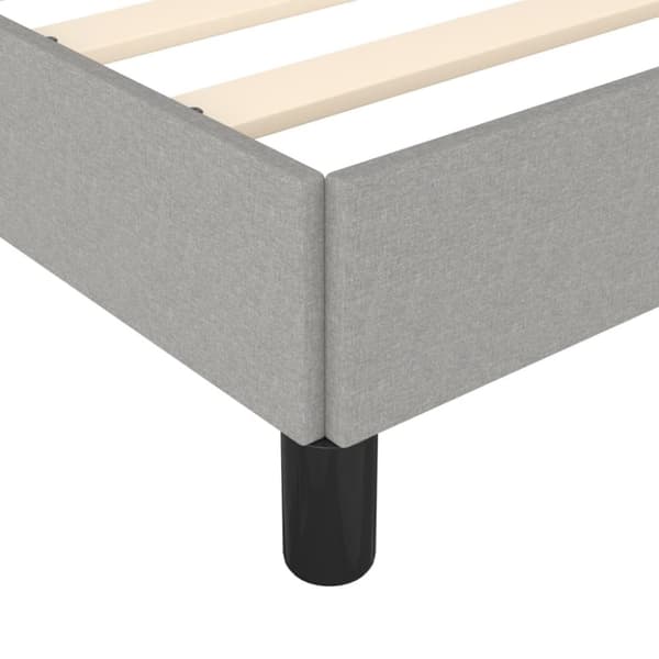vidaXL sengeramme uden madras 120x190 cm stof enkeltseng lysegrå