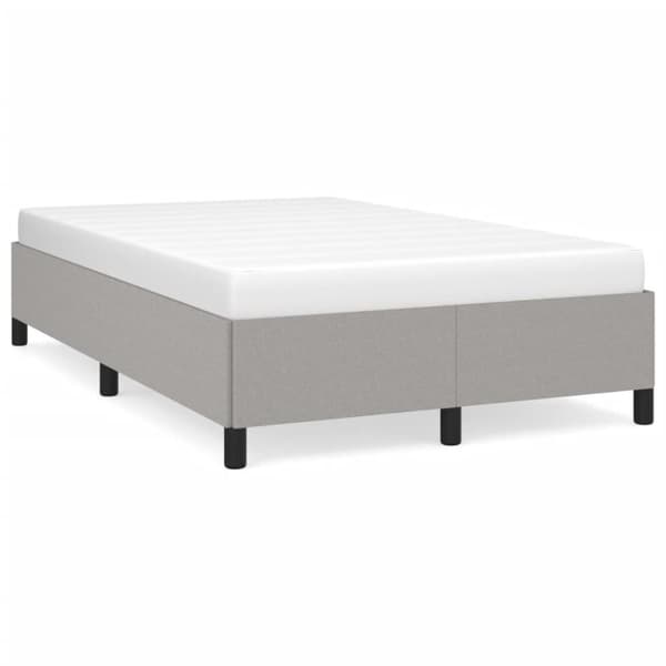 vidaXL sengeramme uden madras 120x190 cm stof enkeltseng lysegrå