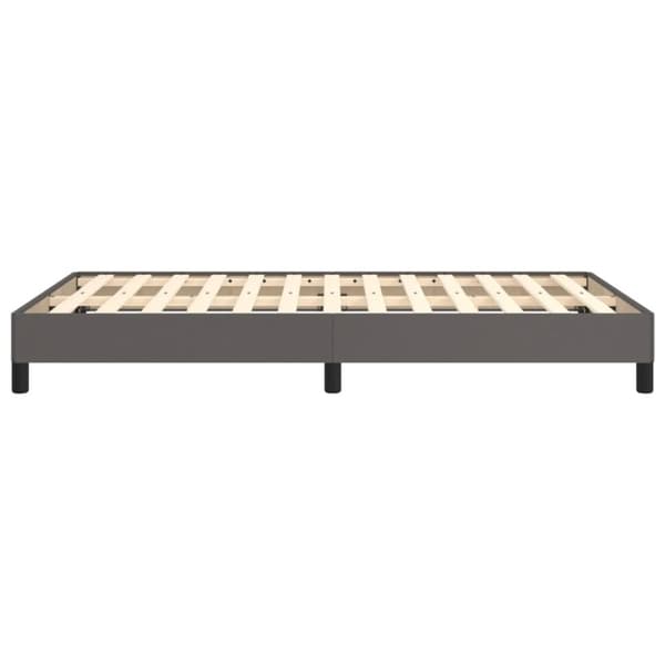 vidaXL sengeramme 120x190 cm kunstlæder grå