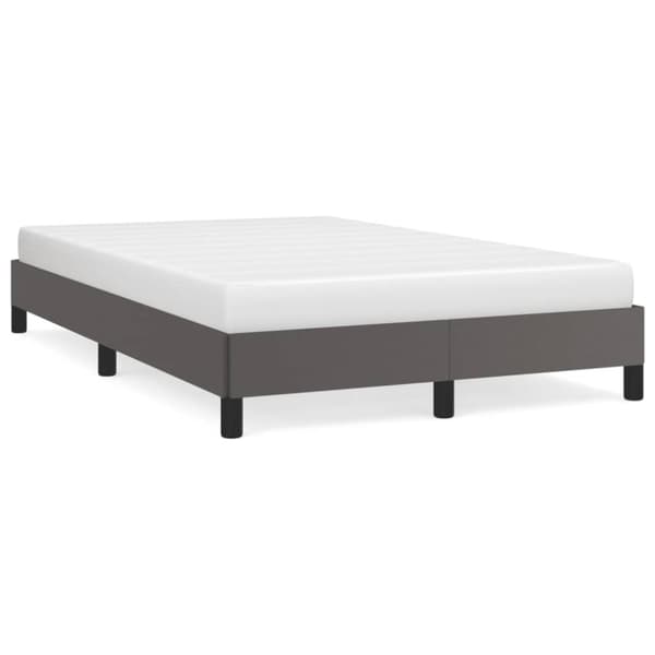 vidaXL sengeramme 120x190 cm kunstlæder grå