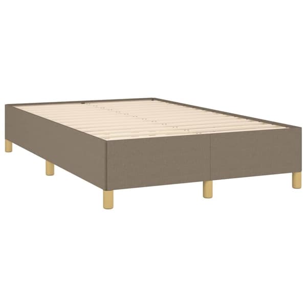 vidaXL sengeramme uden madras 120x190 cm stof gråbrun