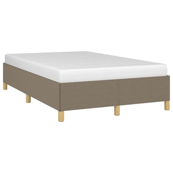 vidaXL sengeramme uden madras 120x190 cm stof gråbrun