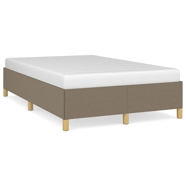 vidaXL sengeramme uden madras 120x190 cm stof gråbrun