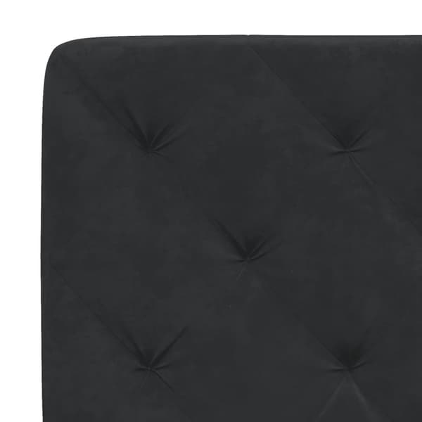 vidaXL Säng med madrass svart 120x200 cm sammet