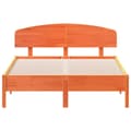 Miniatyrbilde 3 av 9: vidaXL Sengeramme uten madrass voksbrun 120x190 cm heltre furu
