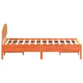 Miniatyrbilde 4 av 9: vidaXL Sengeramme uten madrass voksbrun 120x190 cm heltre furu