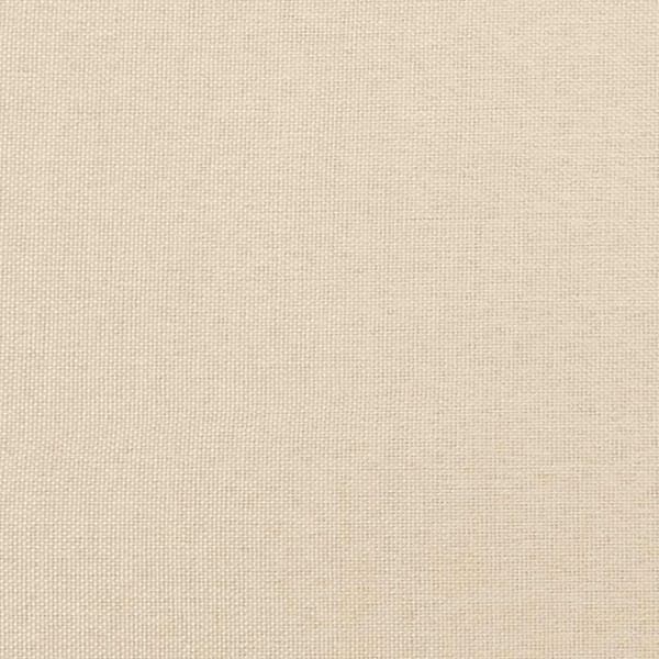 vidaXL kontinentalseng med madras 120x190 cm stof cremefarvet