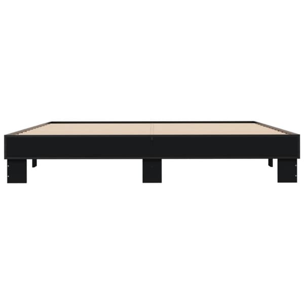 vidaXL Sengeramme svart 180x200 cm konstruert tre og metall