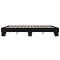 Miniatyrbilde 4 av 9: vidaXL Sengeramme svart 180x200 cm konstruert tre og metall
