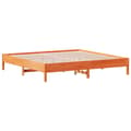 Miniatyrbillede 1 af 9: vidaXL sengeramme uden madras 180x200 cm massivt fyrretræ gyldenbrun