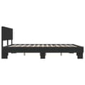 Miniatyrbilde 4 av 9: vidaXL Sengeramme svart 200x200 cm konstruert tre og metall