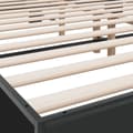 Miniatyrbilde 6 av 9: vidaXL Sengeramme svart 200x200 cm konstruert tre og metall