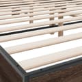 Miniatyrbilde 6 av 9: vidaXL Sengeramme brun eik 150x200 cm konstruert tre og metall