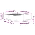 Miniatyrbillede 8 af 9: vidaXL sengestel 160x200 cm konstrueret træ sonoma-eg