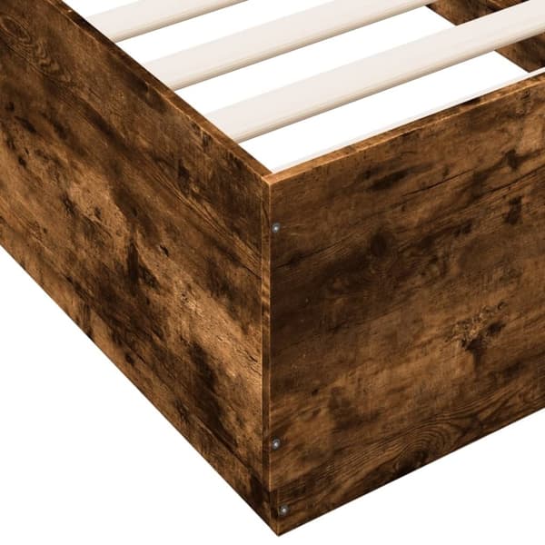 vidaXL Sängynrunko savutammi 75x190 cm tekninen puu
