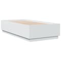 Miniatyrbilde 3 av 11: vidaXL Sengeramme med LED-lys hvit 75x190 cm konstruert tre