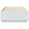 Miniatyrbilde 6 av 11: vidaXL Sengeramme med LED-lys hvit 75x190 cm konstruert tre