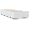 Miniatyrbilde 8 av 11: vidaXL Sengeramme med LED-lys hvit 75x190 cm konstruert tre