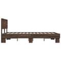 Miniatyrbilde 4 av 9: vidaXL Sengeramme brun eik 120x200 cm konstruert tre og metall