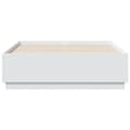 Miniatyrbilde 6 av 11: vidaXL Sengeramme med LED-lys hvit 135x190 cm konstruert tre
