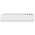 Miniatyrbilde 7 av 11: vidaXL Sengeramme med LED-lys hvit 135x190 cm konstruert tre