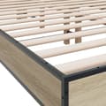 Pikkukuva 6 / 9: vidaXL Sängynrunko Sonoma tammi 140x200 cm tekninen puu ja metalli
