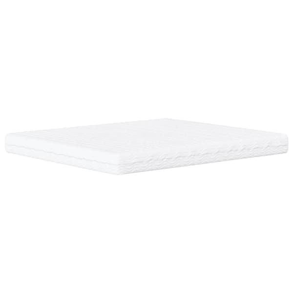 vidaXL Säng med madrass blå 160x200 cm sammet