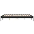 Miniatyrbillede 4 af 9: vidaXL sengestel 150x200 cm konstrueret træ og metal sort