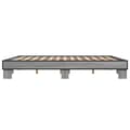 Miniatyrbilde 4 av 9: vidaXL Sengeramme grå sonoma 200x200 cm konstruert tre og metall
